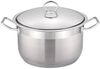 XXL Kochtopf Topf Ø40 Edelstahl mit Deckel 26L Induktion Cheffinger SS40-SH Bild 2