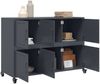 Sideboard, Kommode Anthrazit 100,5x39x72 cm Stahl j915p Bild 5