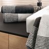 CAWÖ Duschtuch - Luxury Home, C Two-Tone, Walkfrottier Basalt 80x150cm Bild 5