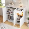 STILVORA Schuhschrank mit Schublade,Aufwahrungsschrank Schuhregal mit verstellbaren Regalen (Schuhkommode, Schuhkipper, 1-St, 1 Schublade) mit verstellbaren Einlegeböden Bild 5