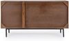 Sideboard Atidat aus Mangoholz, modern, Push-to-Open-System, braun, 140 cm, Metallgestell Bild 5