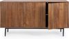 Sideboard Atidat aus Mangoholz, modern, Push-to-Open-System, braun, 140 cm, Metallgestell Bild 3