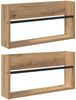 vidaXL Magazinregal 2 pcs Artisan-Eiche 60 x 12 x 30 cm Holzwerkstoff 890803 Bild 2
