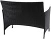 Mendler Halden'Halden' Gartenbank mit Kissen creme, Polyrattan anthrazit, 83 x 106 x 60 cm Bild 2