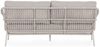 Gartensofa Aitalia aus Metall, modern gepolstert, frostig hellgrau, abnehmbarer wasserabweisender Bezug Bild 3