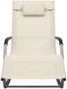 vidaXL Sonnenliege Textilene Creme und Grau 310506 Bild 2