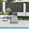 vidaXL Klappliege mit Auflage und Stauraum Beige Poly-Rattan 4104223 Bild 3