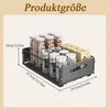 TUWENA Küchenorganizer-Set 2 Stück Teleskopschublade, Faltbar Ausziehbare Schublade Küche, Kein Bohren Metall Ausziehbarer Schrank Organizer für Küche, Bad Bild 2