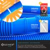 KESSER® Poolschlauch | Schwimmbadschlauch mit Muffen | Solarschlauch für Pool und Schwimmbecken | Saugschlauch | Pumpenschlauch | Flexibler Wasserschlauch Blau, Länge 8m ( Ø 32 mm ) Bild 4