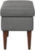 vidaXL Hocker Dunkelgrau 55 x 35 x 41 cm Samt 42029996 Bild 4
