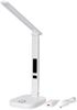 Platinet LED Schreibtischlampe RGB mit kabellosem Laden Display Weiß Bild 5