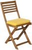 Bistro Set mit Kissen FIJI Holz Heller Holzfarbton Bild 4