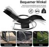 SoBuy Gartenliege OGS28x2, 2-er Set Swingliege Schaukelliege Sonnenliege Liegestuhl mit Tasche Bild 3
