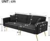 Schlafsofa 175x64x72 cm in Antikgrau, Sherpa-Stoff mit Schlaffunktion und Seitentaschen Bild 3