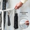 Schuhregal für ca. 6 Paar Schuhe, 4 Ablagen und Schirmständer, weiß Bild 5