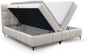 Boxspringbett Bett Schlafzimmerbett SOPHIE 180x200cm Stoff Rolf Creme Bild 3