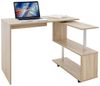 ML-DESIGN Schreibtisch Eckschreibtisch drehbar 90° mit 4 leichtgängige Rollen Computertisch, Arbeistisch Bürotisch PC Tisch Winkelschreibtisch L-Form 150x88x75cm Bild 4