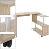 ML-DESIGN Schreibtisch Eckschreibtisch drehbar 90° mit 4 leichtgängige Rollen Computertisch, Arbeistisch Bürotisch PC Tisch Winkelschreibtisch L-Form 150x88x75cm Bild 3