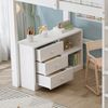 Flieks Hochbett Kinderbett 90x200cm mit Schreibtisch Schrank und vierstufiger Leiter Bild 4