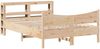 vidaXL Massivholzbett mit Kopfteil 140x200 cm Kiefer 3306303 Bild 2