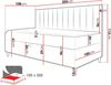Boxspringbett Chapeni 'Junior 2' , rosa, 100x200 cm Bild 5