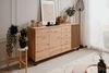 Finori Medan 51C Sideboard, Dekor Artisan Oak / anthrazit | Sideboard für Wohnzimmer | Maß: B x H x T ca. 160 x 85 x 40 cm | Sideboard mit 3 Türen, 4 Schubkästen und 2 Einlegeböden Bild 3