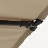 vidaXL Sonnenschirm mit Aluminium-Mast, 180x130 cm, Taupe Bild 5