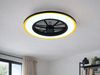 LED Deckenleuchte VARPULA mit Ventilator, Tageslicht und Fernbedienung Ø 55cm Bild 5