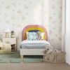 vidaXL Kinderbettgestell mit Kopfteil Creme 70 x 140 cm Samt 42011004 Bild 3