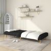 vidaXL Schlafsofa 2-Sitzer Schwarz Stoff 375828 Bild 3