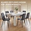 Esstisch ausziehbar 120x80 cm Wohnzimmertisch Holz Weiß Küchentisch Esszimmertisch Holztisch Tisch Bild 5