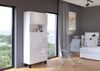 BIM Furniture Klappbare Schreibtischregale HOMI-Regale Haushaltsbüro Wandtisch Computertisch Laptop-Tisch Klapptisch (weiß matt/weiß Glanz) Bild 2
