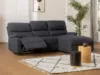 Vente-unique - LUNANO Sofa Stoff Grau - B 170 cm x H 98 cm x L 234 cm Bild 3