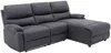 Vente-unique - LUNANO Sofa Stoff Grau - B 170 cm x H 98 cm x L 234 cm Bild 5