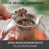 Creano Teekanne Creano Teekanne aus Glas 1,7l, 3-teilige Glasteekanne mit integriertem, (1er-Set, 2-St), tropffrei Bild 4