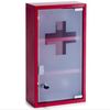 Zeller Medizinschrank, Metall, rot, 25 x 12 x 45 cm Bild 2