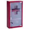 Zeller Medizinschrank, Metall, rot, 25 x 12 x 45 cm Bild 4