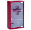 Zeller Medizinschrank, Metall, rot, 25 x 12 x 45 cm Bild 3