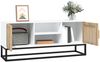 vidaXL TV-Schrank Weiß 105x30x45 cm Holzwerkstoff und Eisen 352097 Bild 3