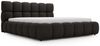 GRAINGOLD Modo Polsterbett 180x200, Doppelbett mit Kopfteil, groß Stauraum, Bouclé-Stoff, Schwarz Bild 2