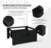 ML-DESIGN Waschmaschinenuntergestell Waschmaschinenzubehör Untergestell Unterbausockel Podest für Trockner, Zubehör für Waschmachinen, Waschmaschinen Unterbauschublade 63x54x32cm Stahl schwarz Bild 3