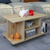 VCM Beistelltisch & Couchtisch Findula 918607 Sonoma-Eiche H. 40 x B. 80 x T. 40 cm Bild 3