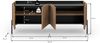 TV Lowboard B/H/T: 153x62x40 cm in Evoke Oak Nachbildung und schwarz Bild 4