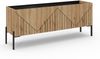 TV Lowboard B/H/T: 153x62x40 cm in Evoke Oak Nachbildung und schwarz Bild 1