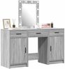 vidaXL Schminktisch mit Schubladen Grau 50 x 41 x 135 cm Holzwerkstoff 3334259 Bild 3