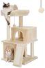 PAWZ Road Kratzbaum Katzenbaum Katzenmöbel mit Sisal-Seil Plüsch Liege Spielhaus Höhlen, großes Top Bett Bild 5