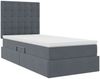 vidaXL Aufbewahrungsbett mit Matratze Dunkelgrau 90 x 200 cm Samt 3372124 Bild 5