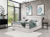 AX LIVING Boxspringbett 140x200 mit Matratze und Topper Sequoio Creme Bild 3
