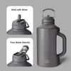 Isolierte Wasserflasche 1,8 l mit Strohhalm, doppeltem Bild 5
