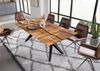 Esstisch Akazie 200x100x76 natur lackiert / Epoxid schwarz, Sterngestell anthrazit matt EPOXY Bild 2